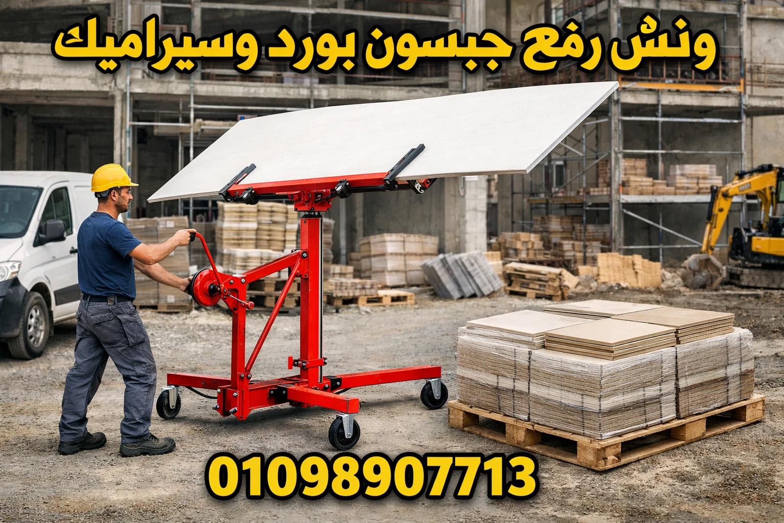 ونش رفع جبسون بورد وسيراميك